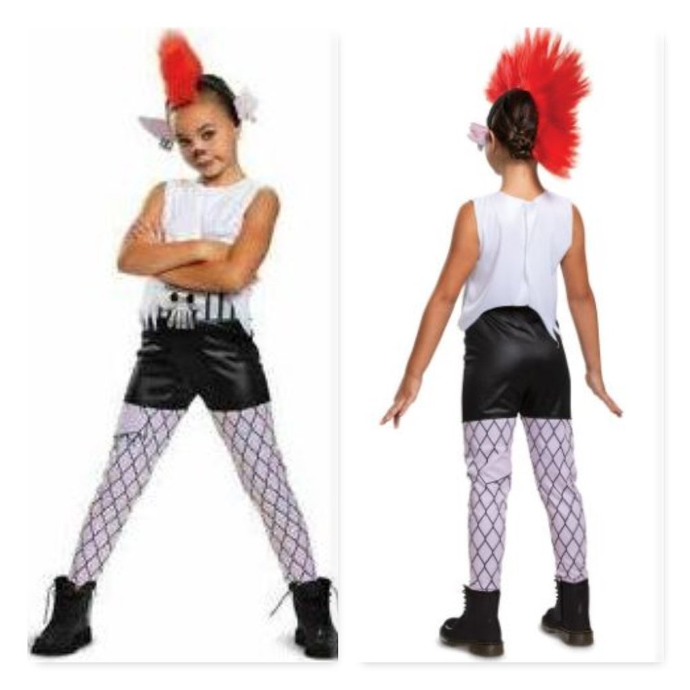 Trolls World Tour Girl's Barb Costume